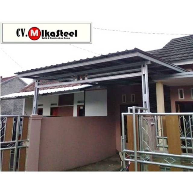 Kanopi baja ringan atap spandek pasir