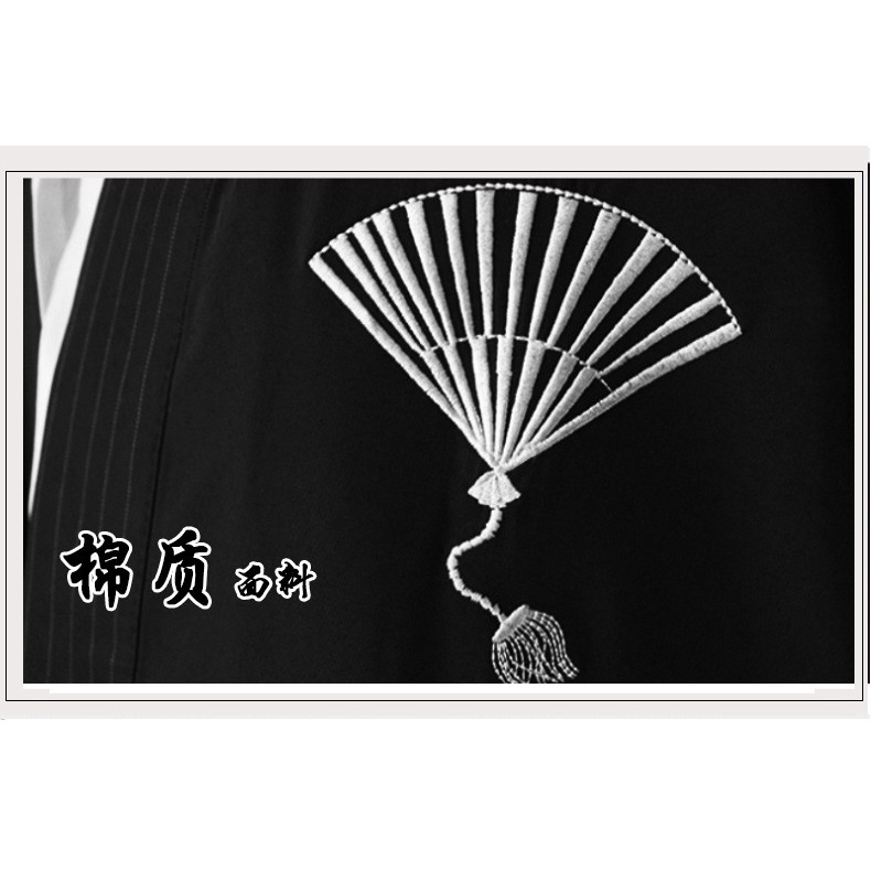 KICO baju tradisional jepang kimono samurai  pria cowok high quality satin cosplay costume formal