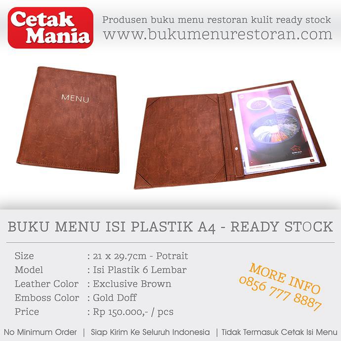 

HOT SALE BUKU MENU RESTORAN ISI PLASTIK A4 - READY STOCK - Hitam Terjamin