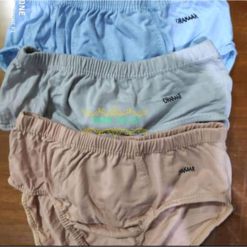 CELANA DALAM PRIA DRAKAAR, DRAKAR DOMPET, KATUN isi 3pc