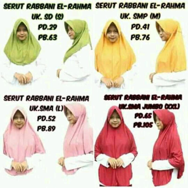 

SERUT PITA ELRAHMA UKURAN (SMA) / BERGO SERUT PITA /