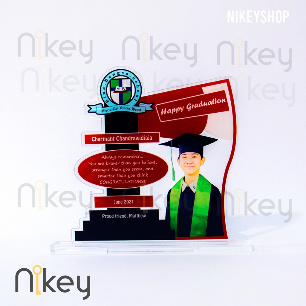 PLAKAT GRADUATION GIFT WISUDA UNTUK KELULUSAN, PLAKAT AKRILIK CUSTOM 15x10cm