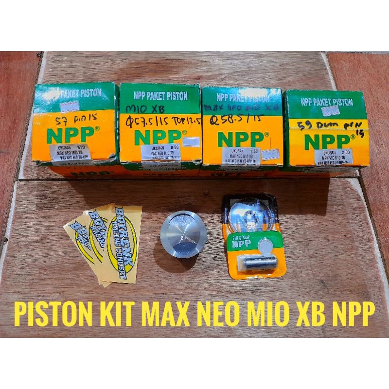 PISTON KIT MAX NEO MIO XB 150CC NPP 57/57.5/58/58.5/59-BOYRENK