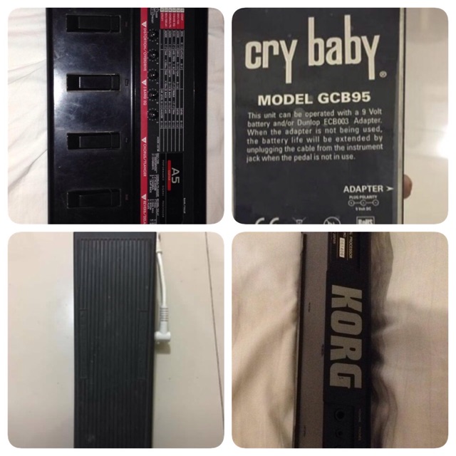 Efek gitar korg A5 + cry baby