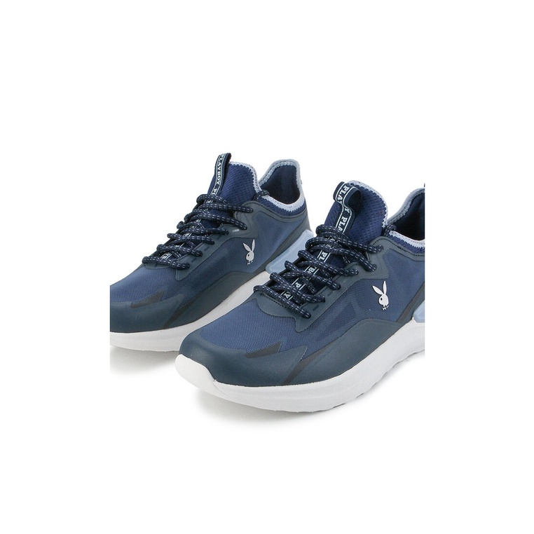 SEPATU SNEAKER PLAYBOY PRIA ORIGINAL CASUAL KETS BIRU NAVY PL62