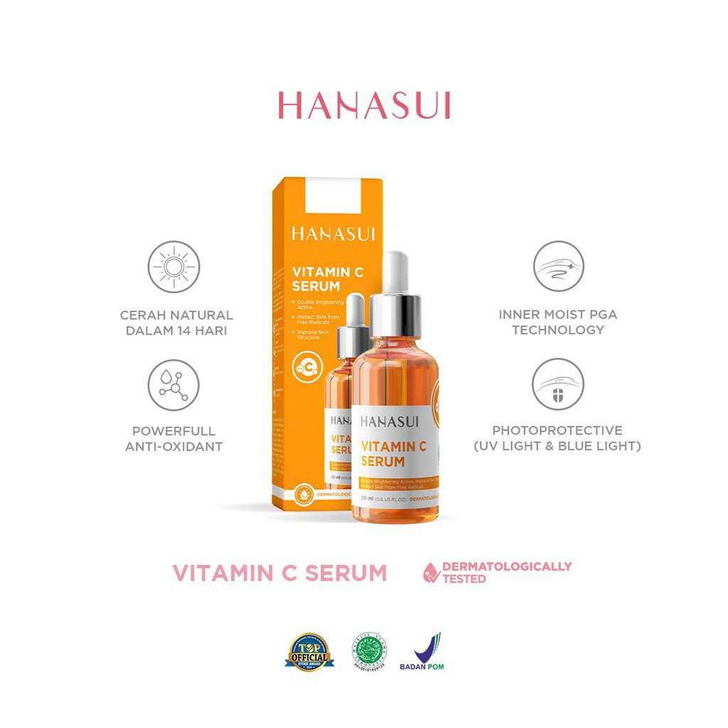 HANASUI Serum Vitamin C KUNING | Serum Hanasui Vitamin C KEMASAN BARU