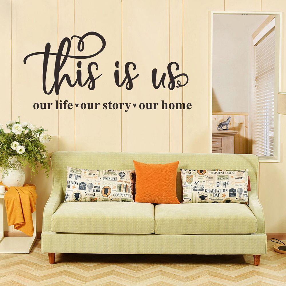 Populer This Is Us Art Vinyl Hiasan Kamar Tidur Hidup Kita Cerita Kita Rumah Kita