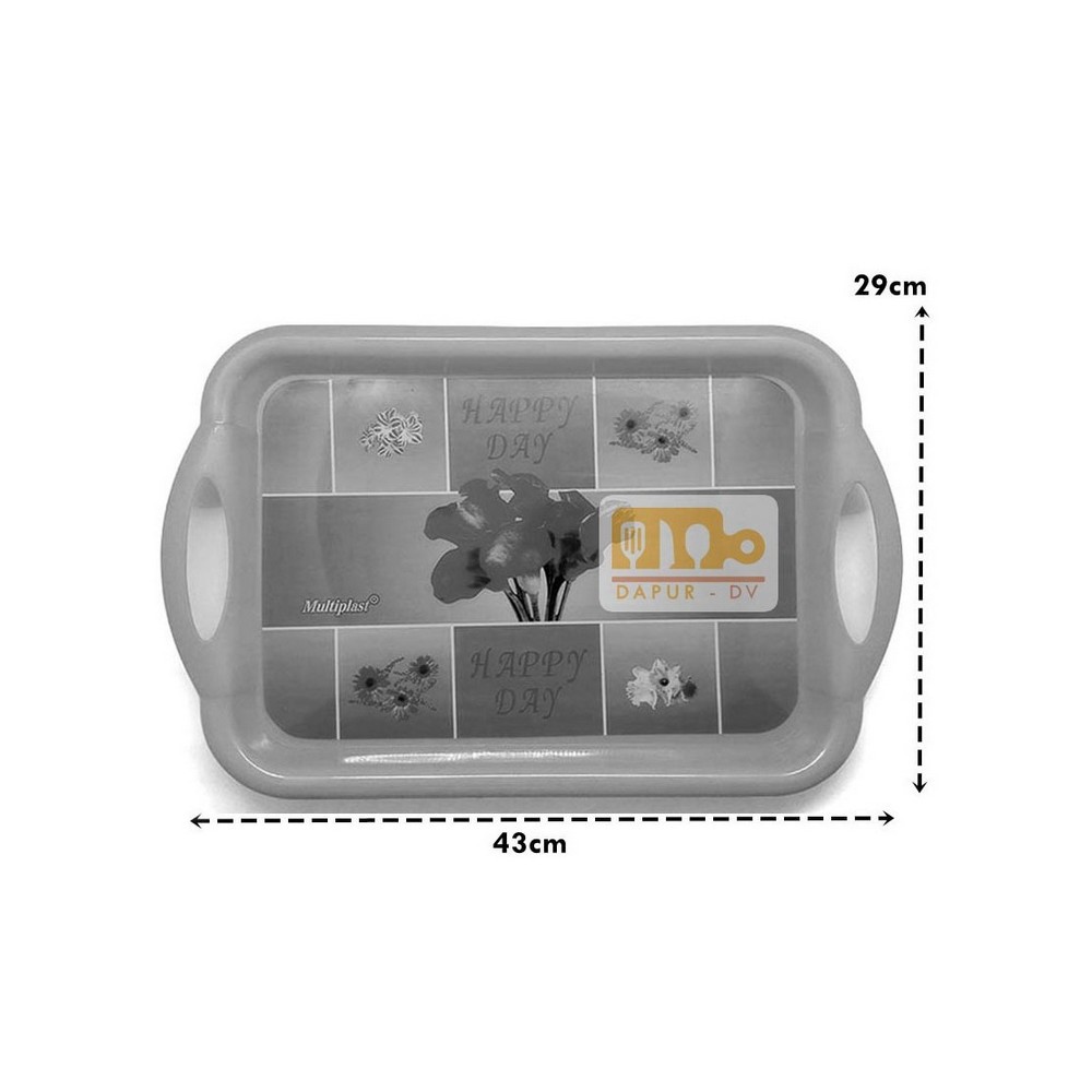 Multiplast Nampan baki Plastik 43 x 29 x 4 cm