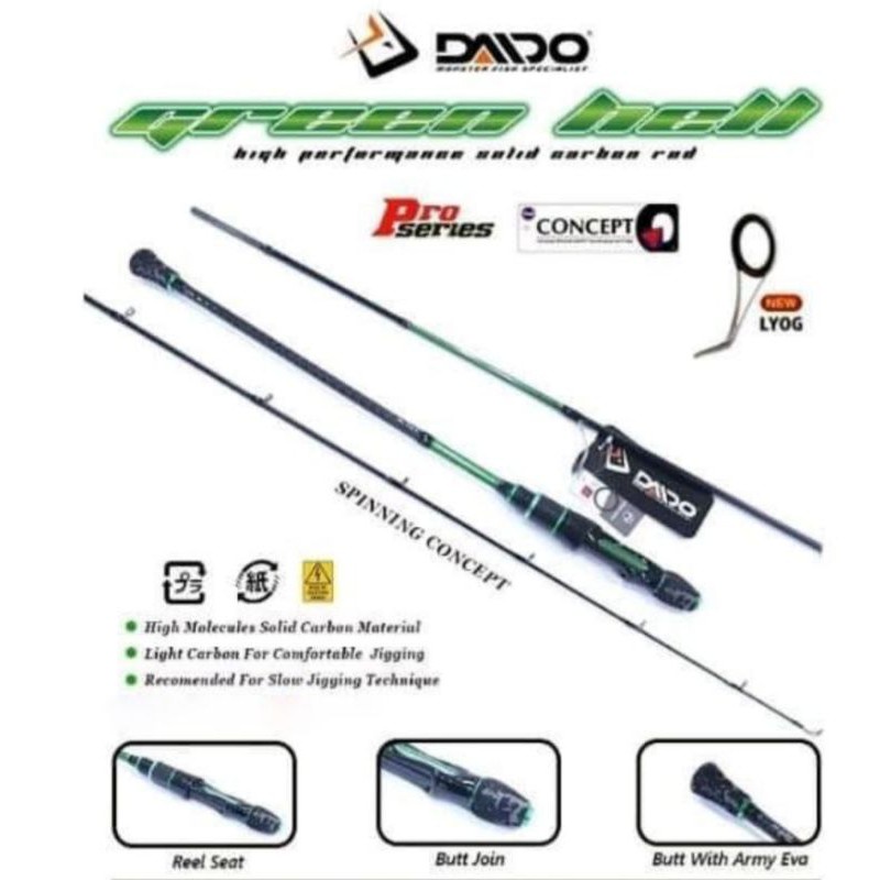 JORAN DAIDO GREEN HELL SLOW JIGGING SERIES PE1.5 PE2 PE3 (ORIGINAL) JORAN JIGGING TERLARIS