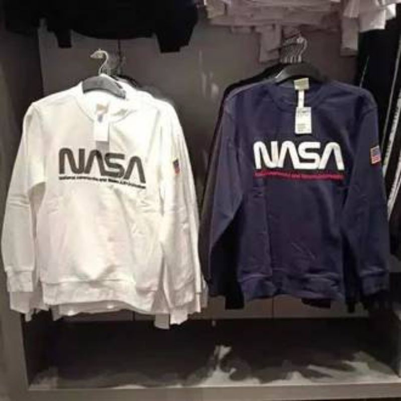 Sweater Crewneck NASA H&M | (Cod) Hoodie H&M NASA | Jaket Pria