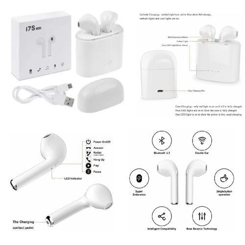 [READY STOK] Headset Bluetooth i7 i7s 4.2 5.0 new sport tws wirreless earphone