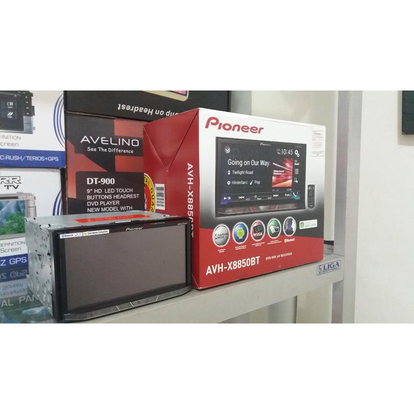 TV Tape mobil double Din Pioneer AVH X8850BT Terbaik