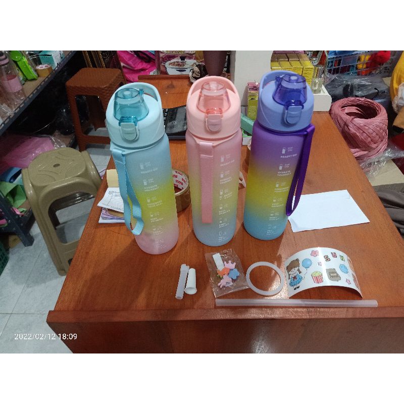 BOTOL 1LITER PELANGI/BOTOL 1LITER/BOTOL FIRAL/BOTOL MURAH