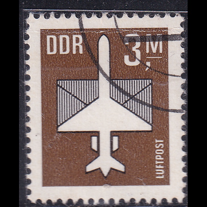 

Prangko DDR 1984 - Airmail - Airplane & Envolope