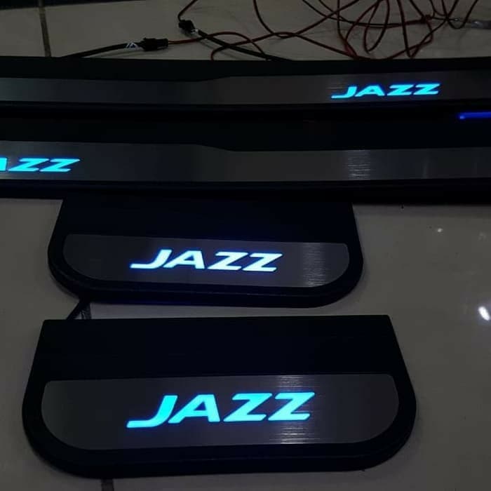 sill plate silplate injakan pintu samping LAMPU honda ALL NEW jazz 2014 sd 2022 2015 2016 2017 2018 2019 2020 2021 LED biru