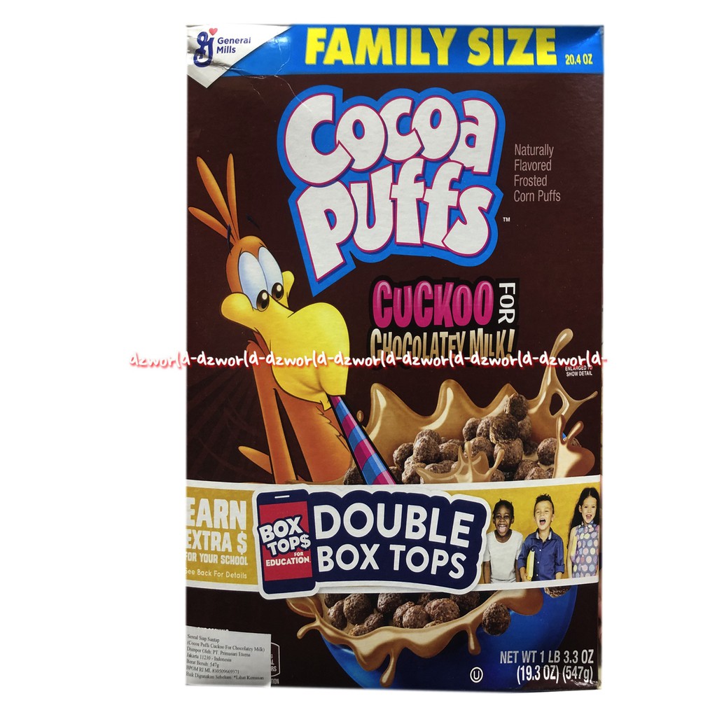 Cocoa Puffs Cuckoo For Chocolate 547gr Cereal 5Milk Sereal Susu