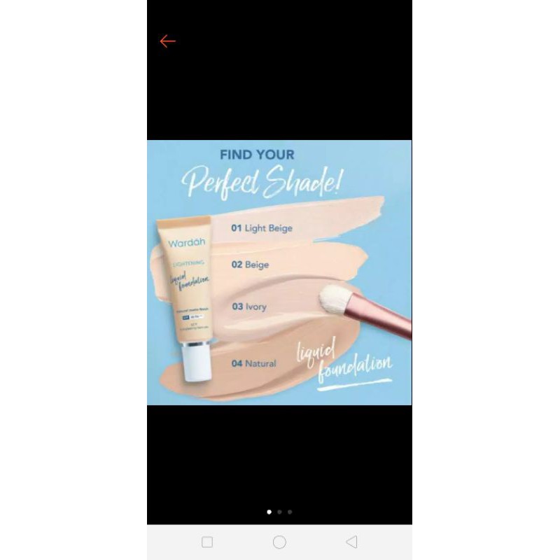 wardah foundation liquid ori