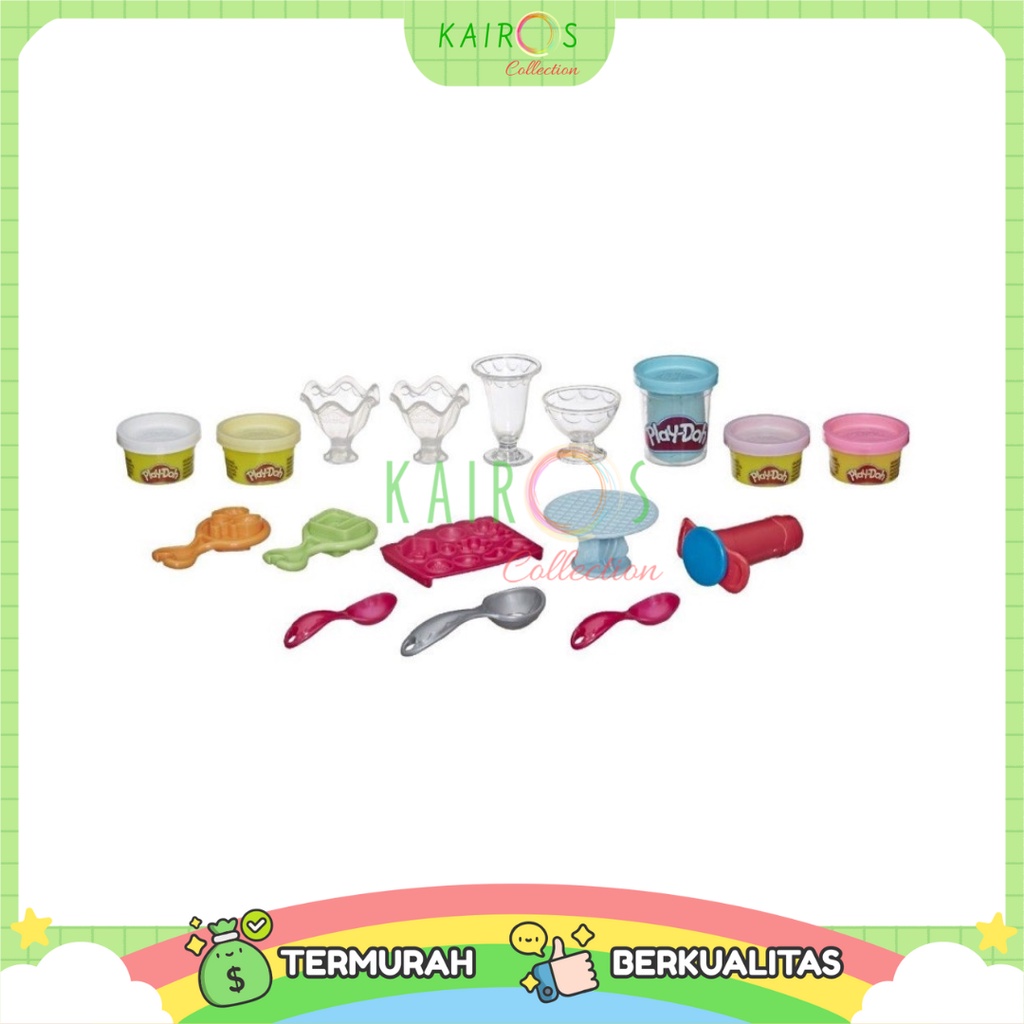 Playdoh Kitchen Creations Scoops n Sundaes Set