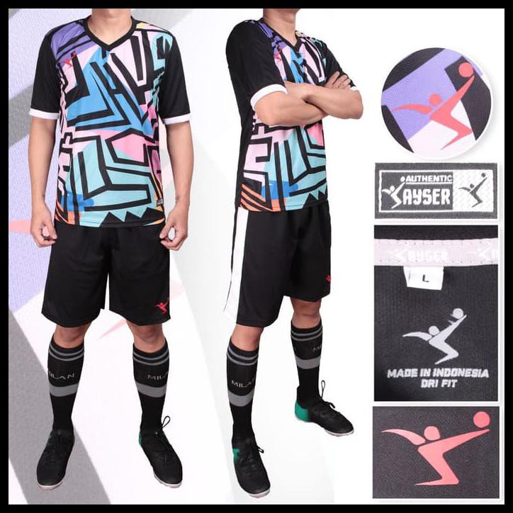 Produk Unggulan Madagaskar Baju Kaos Stelan Setelan Jersey Futsal Sepak Bola Kayser