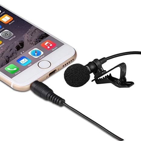 Clip on Mic Microphone 3.5 mm with clip for youtuber