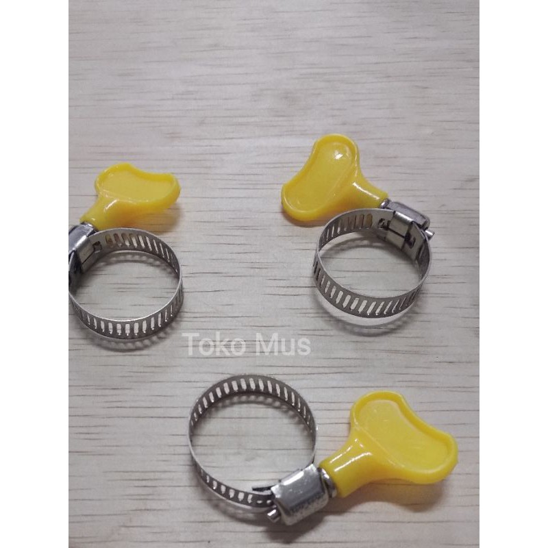 Klem Selang Kuping Stainless/ Hose Clamp With Handle 5/8&quot; - 3/4&quot;- 7/8&quot;-1&quot;