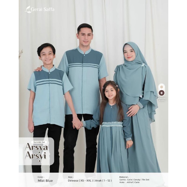 Arsya Arsyi Gamis Koko Sarimbit By Gerai Saffa