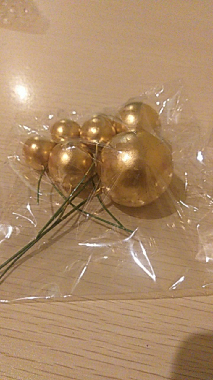 Cake Topper Bola Emas & Silver / Ball Topper Cake / Dekorasi Kue Ulang Tahun Mewah