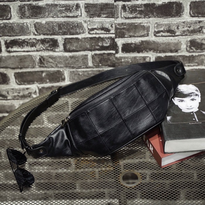 Tas selempang weistbag bodypack Tas Selempang Bahu Kulit Slingbag Waistbag Tas Pria 3110 17OXY