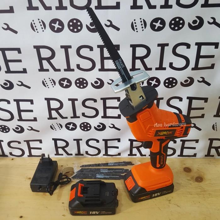 Mesin Gergaji Potong Baterai Cordless Reciprocating Saw Xenon Cdrs1845