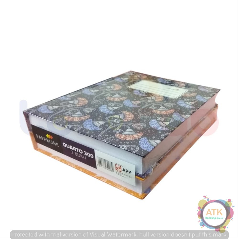 

Buku Quarto PaperLine 300 Lembar Hard Cover Sampul Tebal