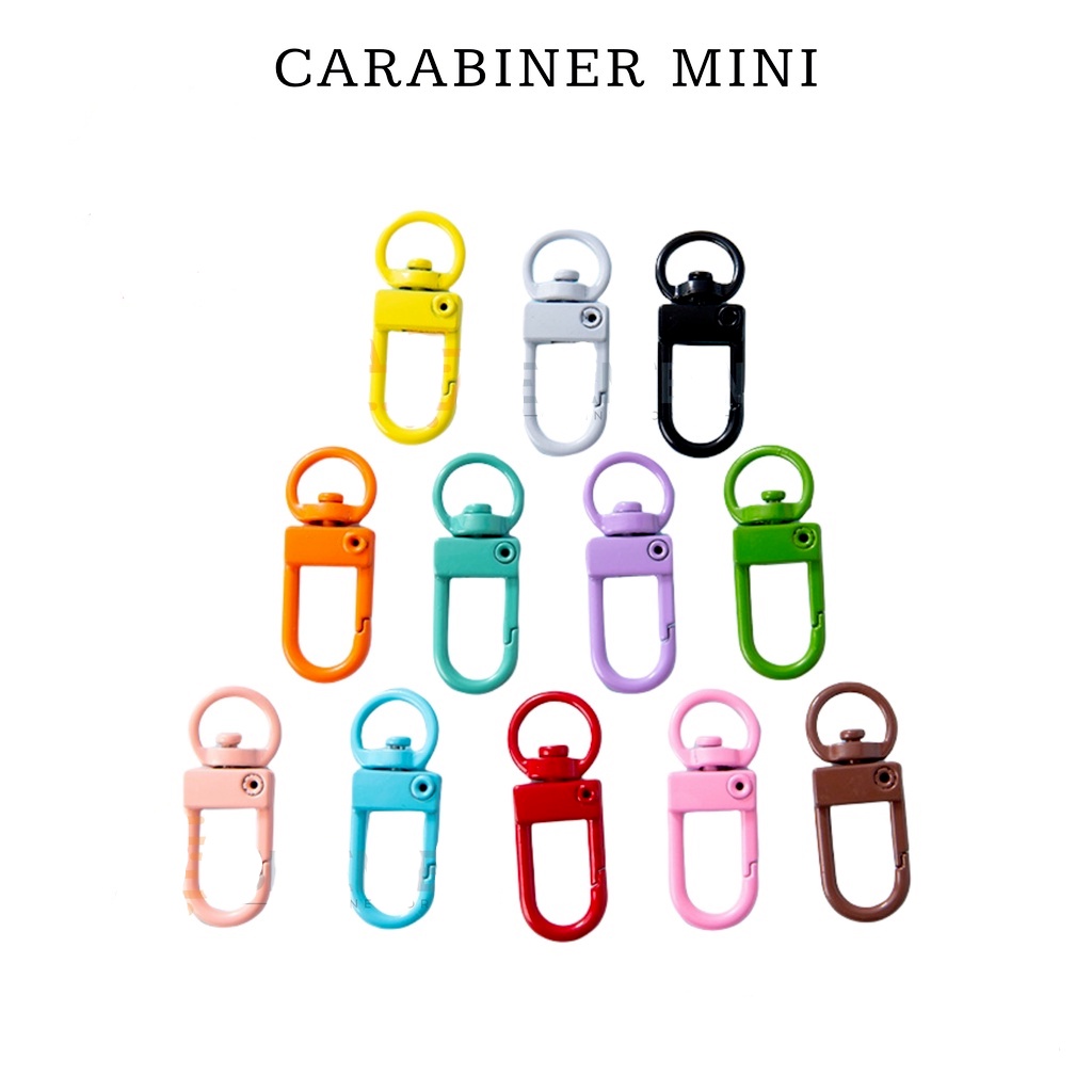 CARABINER MINI 360 DERAJAT GANTUNGAN KUNCI PUTAR GANTUNGAN TAS DOMPET MULTIFUNGSI SNAP HOOK