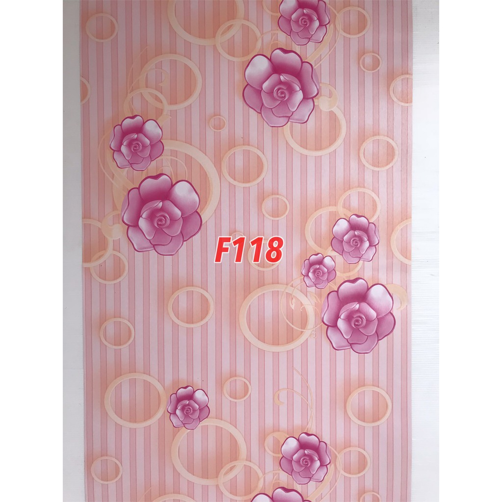 F118LS Wallpaper Sticker Bunga Cantik - Wallpaper Dinding