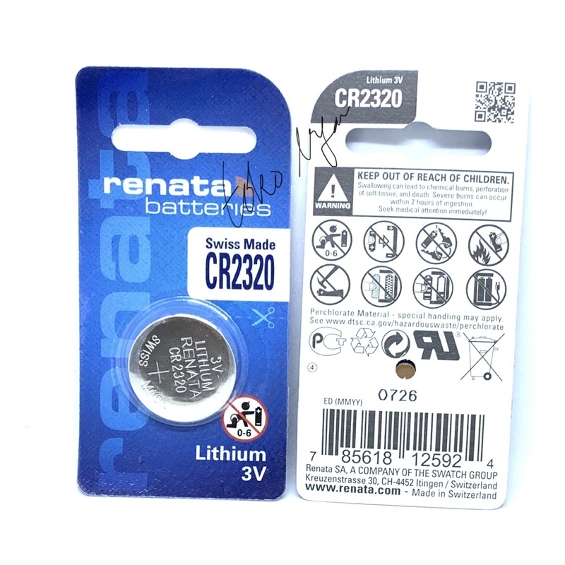 BATERAI RENATA CR2320 ORIGINAL LITHIUM BATTERY 3V