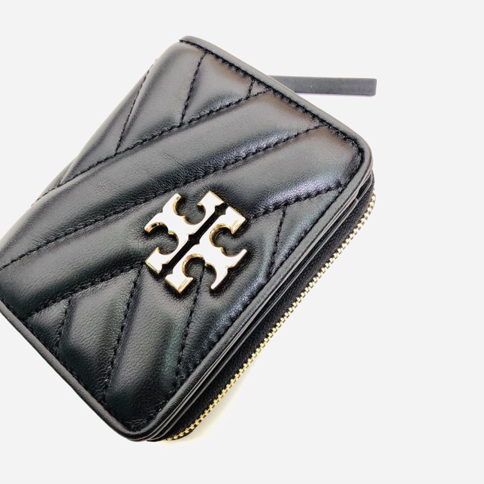 Tory B Women Squared Logo Wallet Black