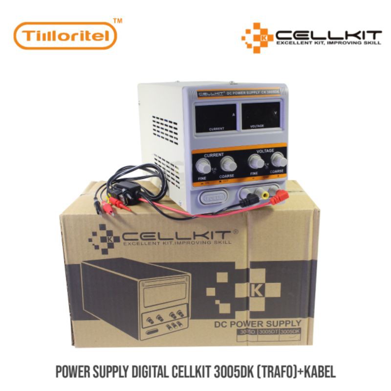 POWER SUPPLY DIGITAL CELLKIT 3005DK 5A 30V TRAVO + KABEL