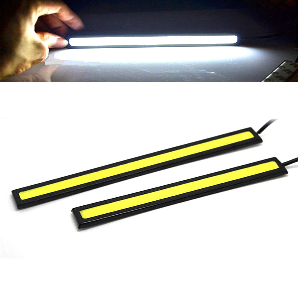 1Pc Lampu LED COB Universal Anti Air untuk DRL / Fog Lamp Mobil