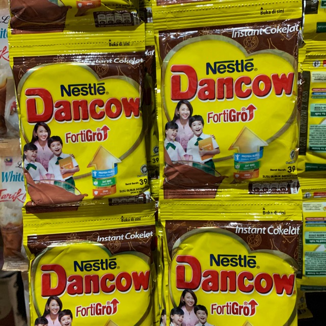 Susu Dancow COKLAT fortigro renceng 39gr x 10 sachet. 39 gram