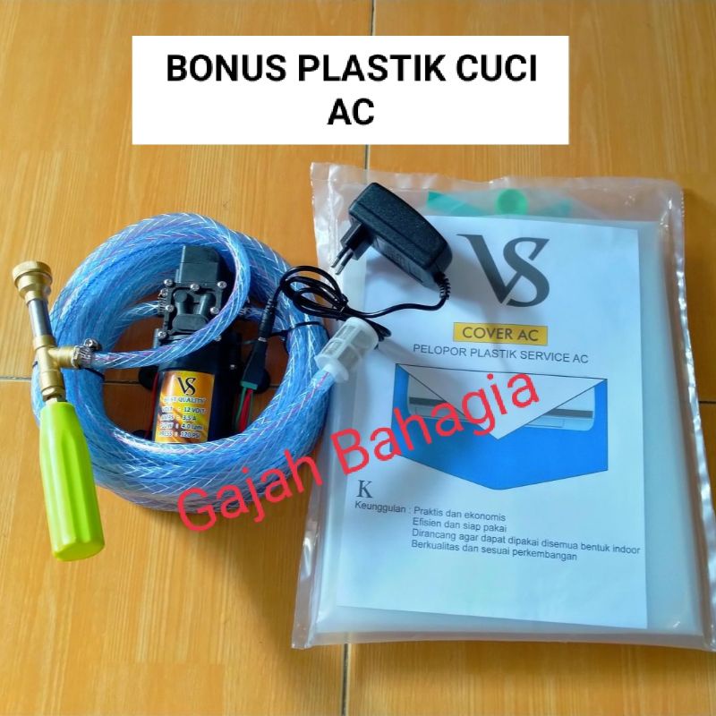 Alat steam cuci AC motor mobil Pompa DC Mesin cuci AC mobil motor Paket set plastik cuci AC