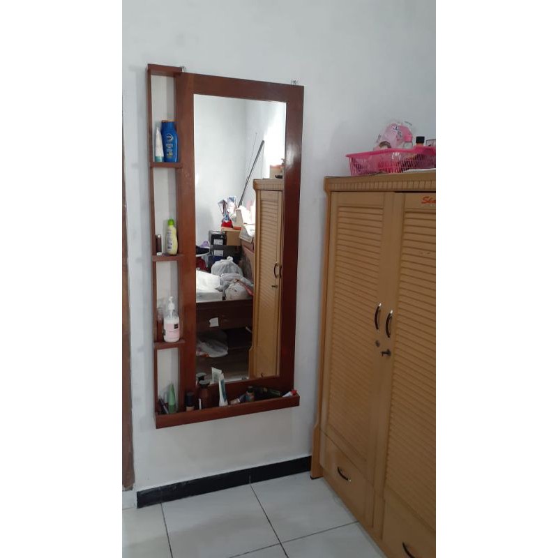 

cermin tempel/ kaca tempel besar + packing kardus tebal