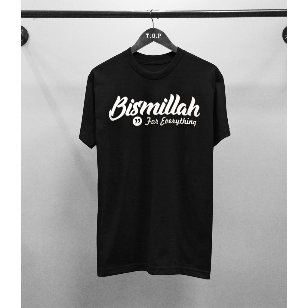 HAZES TP Kaos DAKWAH ISLAMI BISMILLAH - katun Allsize fit L & Fit XL-Pendek