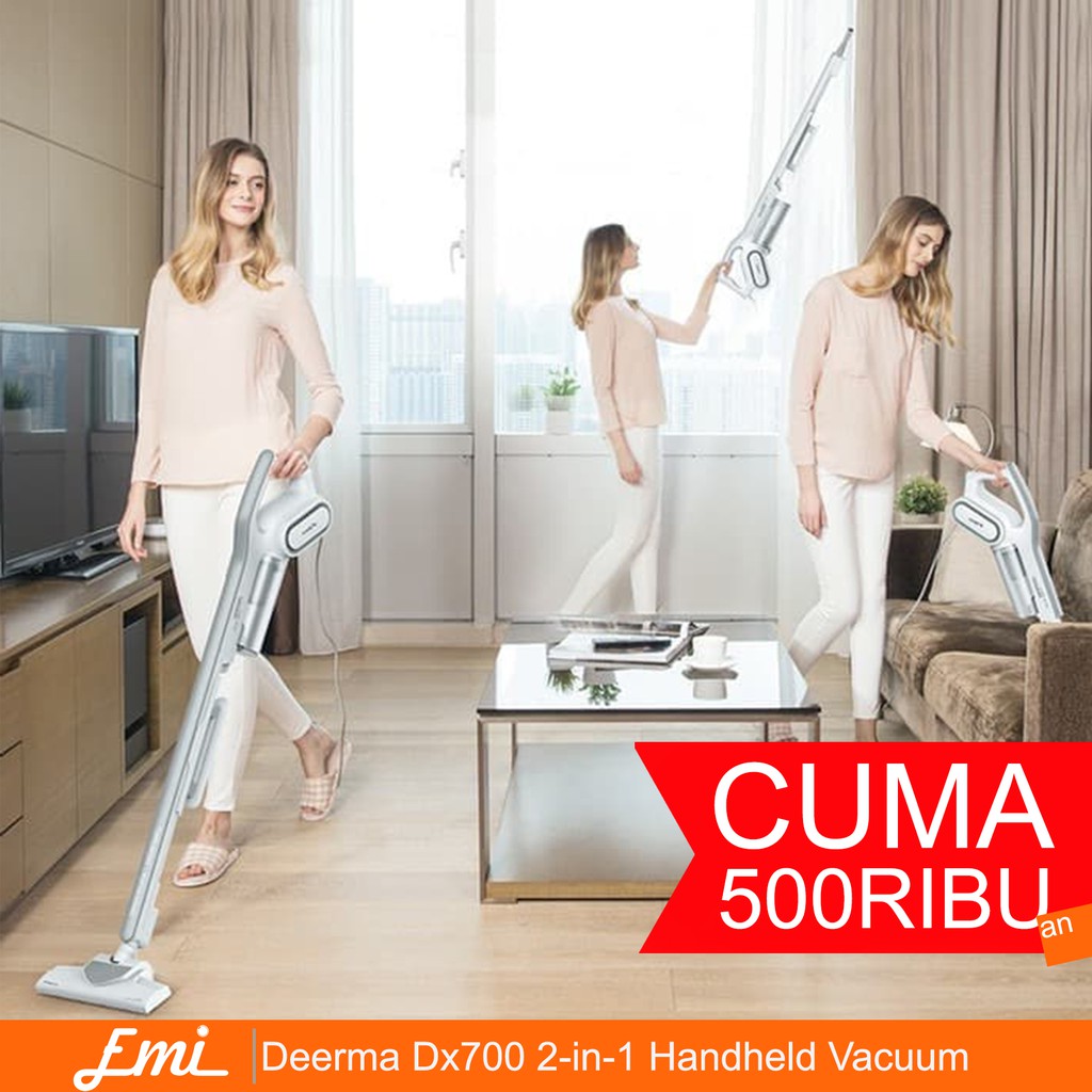 Deerma Dx700 2-in-1 Handheld Vacuum Penyedot Debu Portable vakum