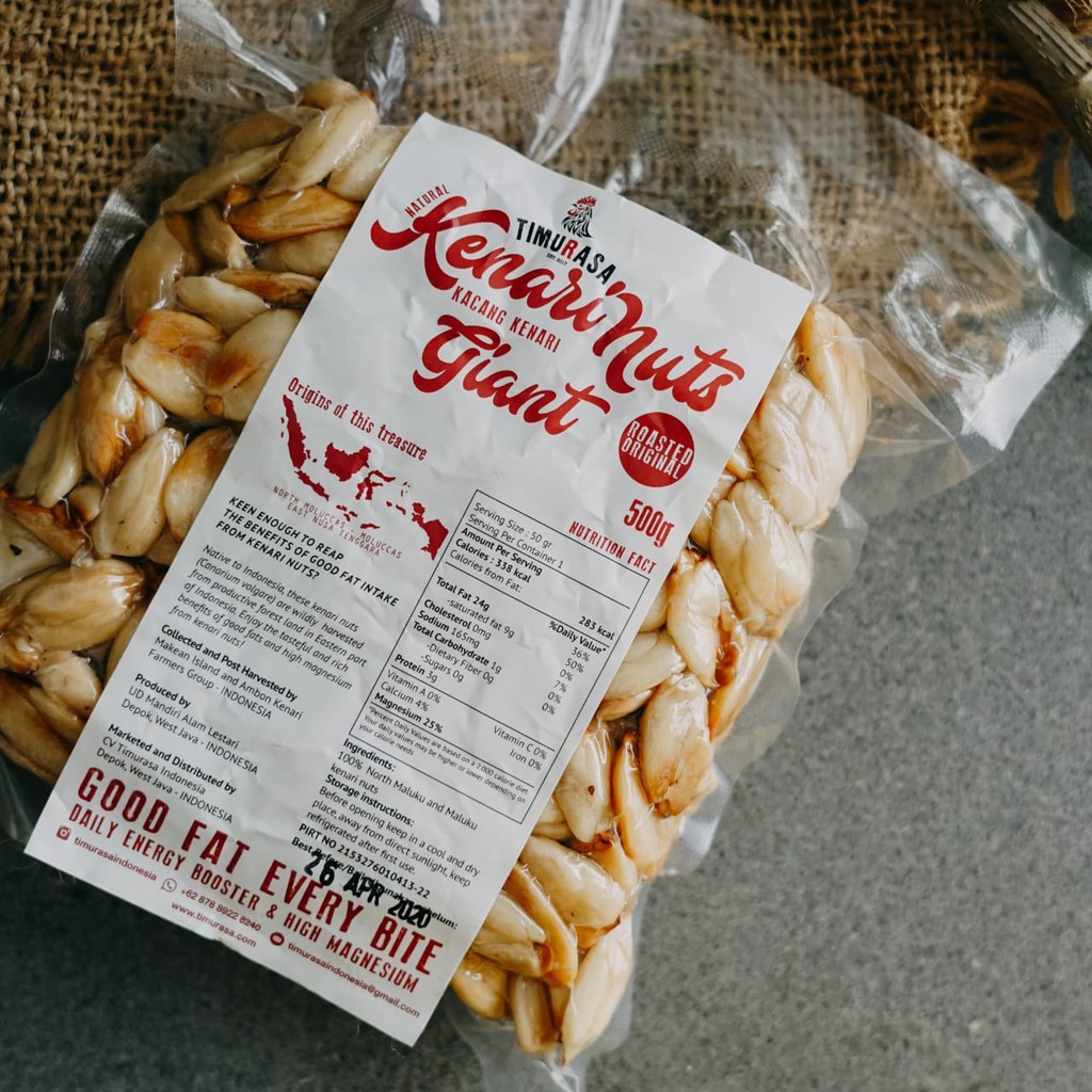 

Timurasa Giant Roasted Kenari Nuts 500Gr