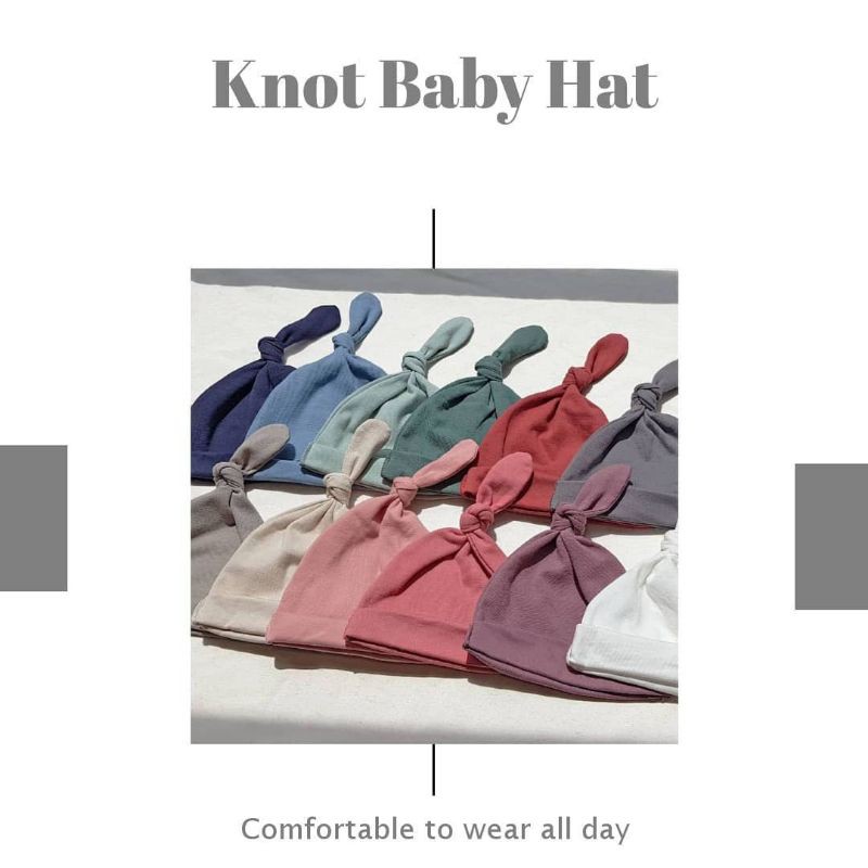 Little Palmerhaus Knot Baby Hat / Topi Bayi