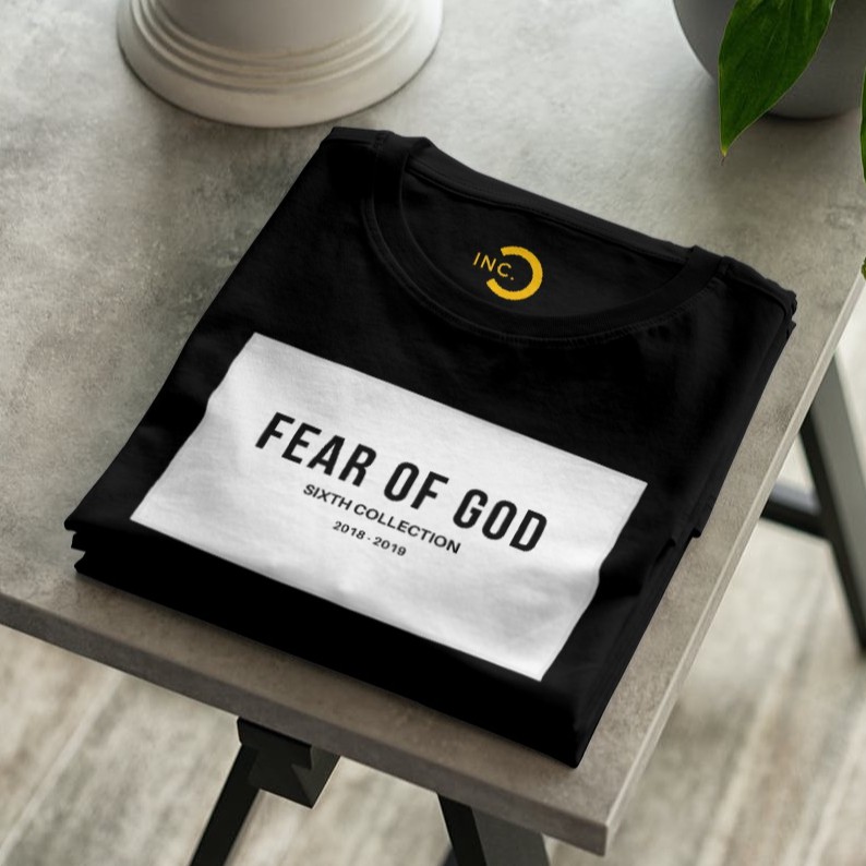 [SALE] Kaos Fear of God Suga BTS Cotton 24s Premium Bisa Upgrade Lengan Panjang