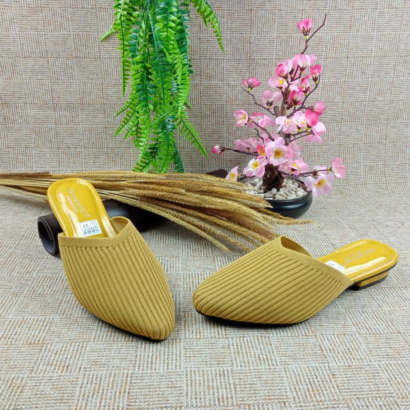 SANDAL FLAT WANITA / SANDAL TERBARU WANITA / SANDAL SLIP ON ENER 07