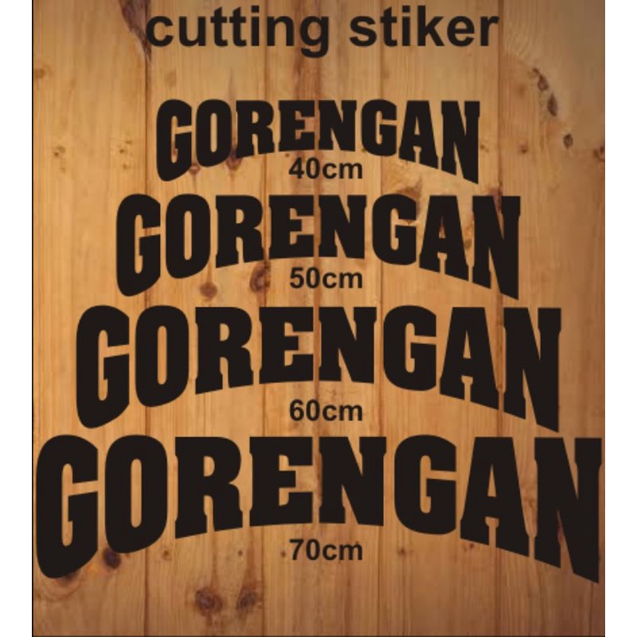 stiker cutting sticker variasi gorengan