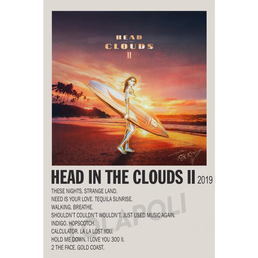 Poster Cover Album Head In The Clouds II - 88rising