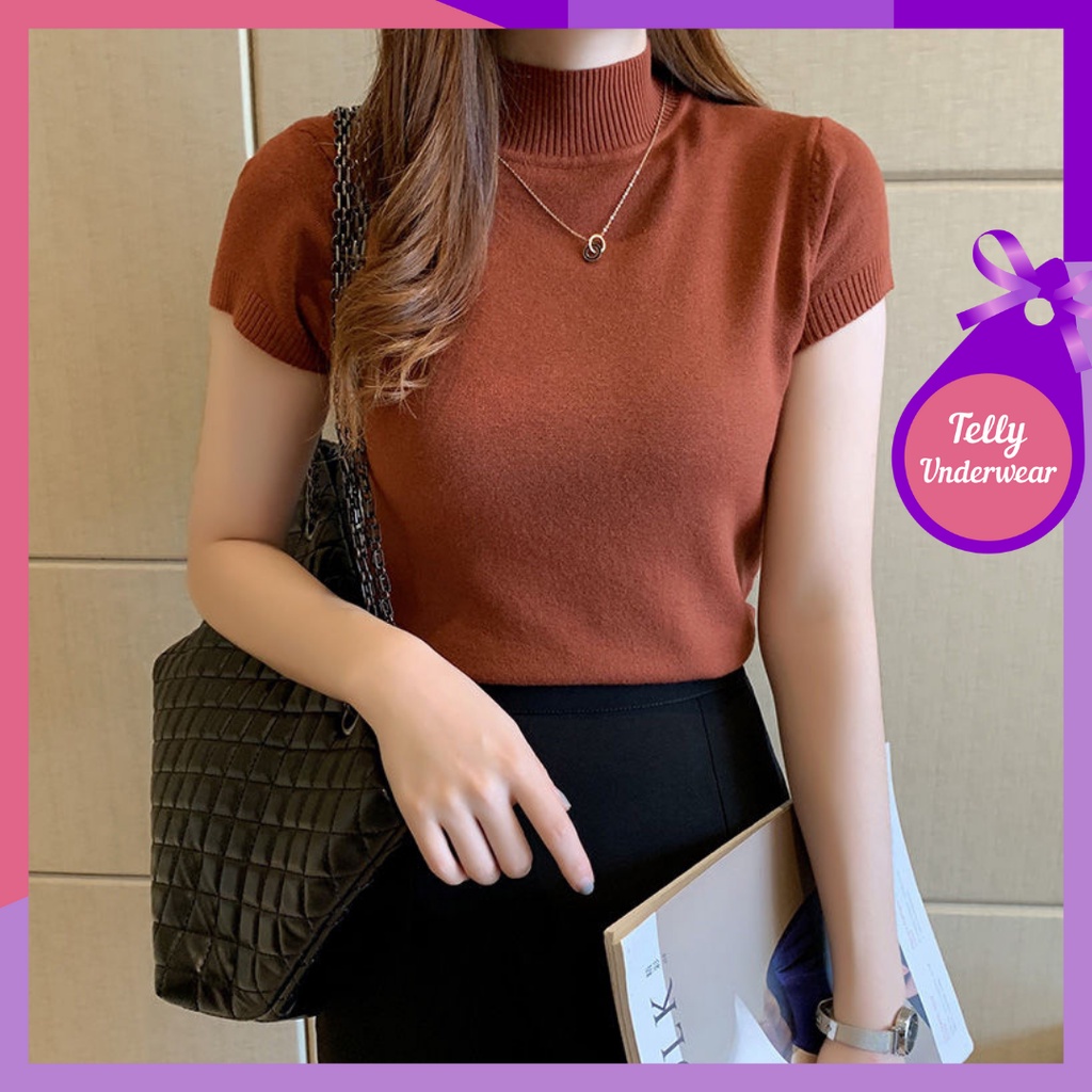 TELLY ➡️ 132 Tank Top Atasan Wanita Fashion Baju Dalaman Lengan Pendek Import