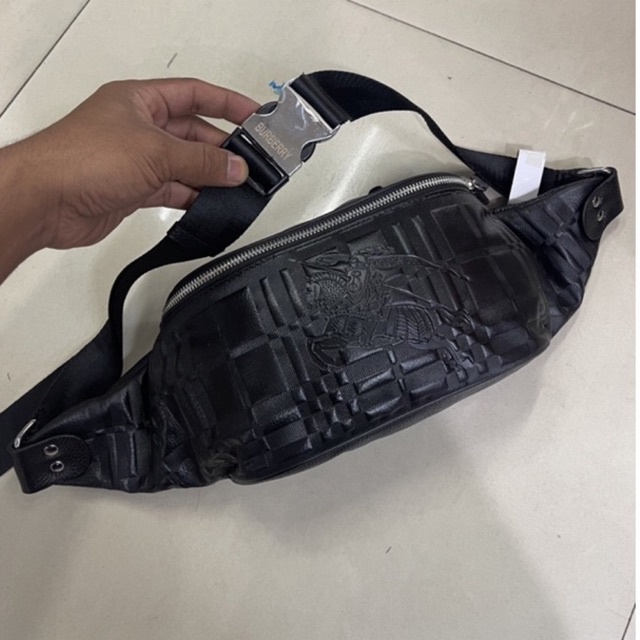 TAS SELEMPANG KULIT ASLI / WAIST BAG IMPORT KULIT ASLI / SLING BAG KULIT ASLI UNISEX Burberry