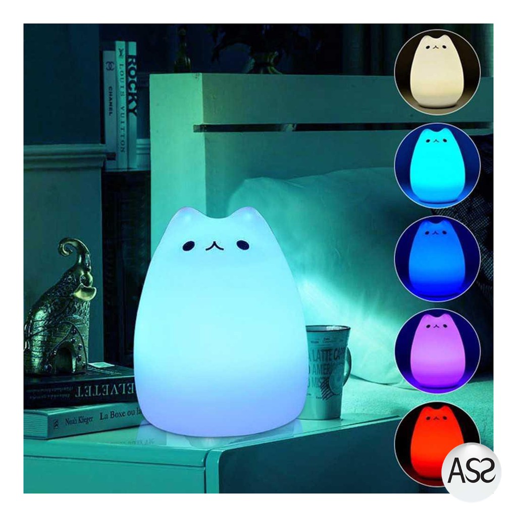 ASS Shop - Lampu 7 Warna Model Kucing Lucu - LJC-101